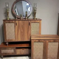 ست آیینه کنسول و جاکفشی و میز تیوی