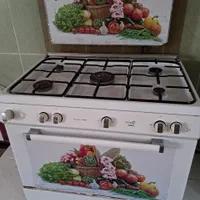 گاز طرح فر تمیز تمیز شعله هاش آبی آبی