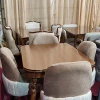 نهار خوری چوب راش 2 سال ضمانت