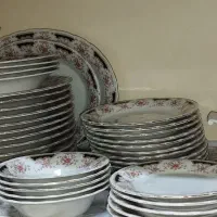 سرویس چینی گل صورتی