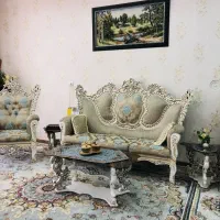 یک دست مبل نیمه سلطنتی 7 نفره بسیار شیک