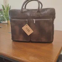 کیف اداری چرم قهوه ای