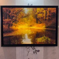 تابلوی چراغدار بک لایت منظره پاییزی