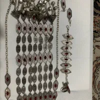 سرویس کامل گردنبند،دست بند،گوشواره و انگشتر ترکمن