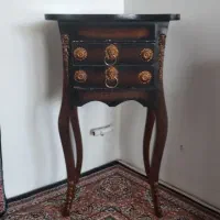 میز تلفن چوبی