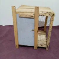 قفس چوبی کاملاً سالم