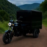 حمل بار. بستهبندی... با موتور سهچرخ مسقف