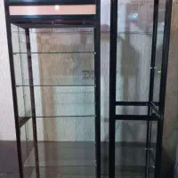 فروش دو عدد ویترین ایستاده آلومنیومی