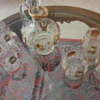 کریستال طلاکوب و گل برجسته چک
