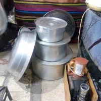 قابلمه روحی ۳ عدد ازکوچیک ومتوسط وبزرگ با ابکش