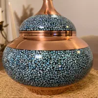 قندان گزخوری مس فیروزه آقاجانی