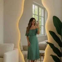 توزیع انواع آینه مدل پایه دار دیواری/چراغ نئونی