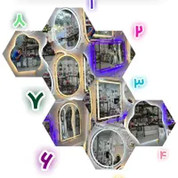 آینه بک لایت دیواری نوردار