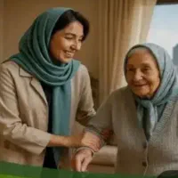 نیازمند یک خانم با اخلاق، مراقبت از خانم مسن