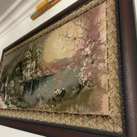 تابلو پارچه ای بزرگ شیک|تابلو فرش|گنبد کاووس, |دیوار