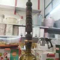 قلیان چوبی نقش دار