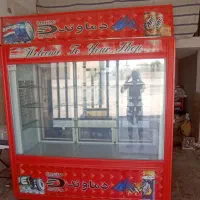 فروش یخچال ایستاده دوطرف شیشه ومرغ تکه کن