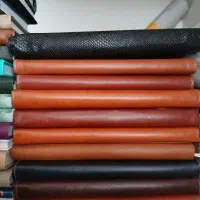 تعدادی سر رسید جلد چرمی تاریخ گذشته نو و جلد سفت