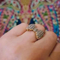 زنجیر و گوشواره کارتیه نو  انگشتر ظریف زیبا 3 درصد|جواهرات|مشهد, رده|دیوار