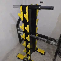استند دمبل و صفحه هالتر در حد نو