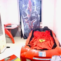 سرویس تخت و میز تحریر ماشین فراری قرمز و سفید|تخت و سرویس خواب|پردیس, فاز ۲|دیوار