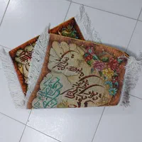 تابلو فرش آیه وان یکاد و گل تابلوفرش دستباف|تابلو فرش|مشهد, کوشش|دیوار