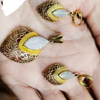ست نیم ست از ۲/۵ درثد النگو طلا تک پوش|جواهرات|مشهد, ایثار|دیوار