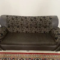 مبل چرم پنج نفره فروشی|مبلمان خانگی و میز عسلی|نیشابور, دارایی|دیوار