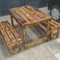 میز نیمکت چوبی ضدآب ناهارخوری غذاخوری کافه تراس|میز و صندلی غذاخوری|شیراز, فرهنگ شهر|دیوار