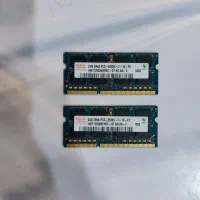 جفت رم‌ لپ تاپ 2 گیگ ddr3 مجموعا 4 گیگ