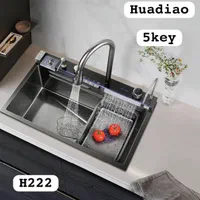 سینک پیانویی 5 کلید رنگ دودی