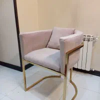 دو عدد مبل تک صورتی طلایی استیل|مبلمان اداری|تهران, سردارجنگل|دیوار