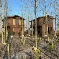 ویلا چوبی در یک منطقه گردشگری