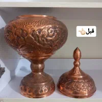 نانو و سیاه قلم ظرف مس|صنایع دستی و سایر لوازم تزئینی|رفسنجان, |دیوار