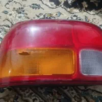 چراغ جلوی پراید همراه با خطر عقب