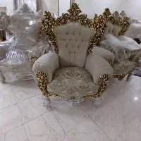 مبل استیل سلطنتی ۹ نفره با ناهارخوری