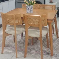 میز ناهار خوری حصیری 4 نفره