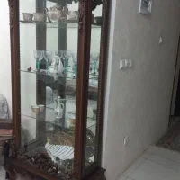 بوفه چوب تاج دار کاملا سالم با نورپردازی