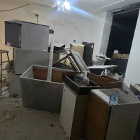 کابینت فلز درب ام دی اف دست دو