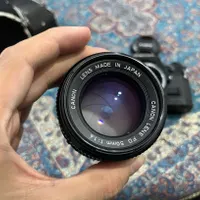 دوربین قدیمی آنالوگ کانن Canon AE-1 Program لنز1.4|دوربین عکاسی و فیلم‌برداری|کرج, ولیعصر|دیوار