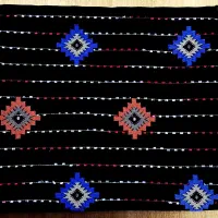 پارچه لباس.چادرسفید.حریر اسود