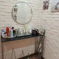 کنسول و آینه ی استیل