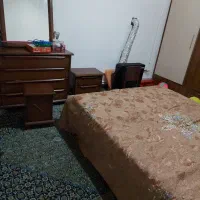 سرویس خواب ۲نفره چوبی به همراه تشک رویال|تخت و سرویس خواب|کرمانشاه, |دیوار