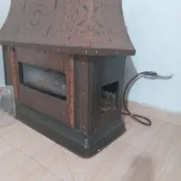 بخاری گاز سوز مدل شومینه ای|بخاری، هیتر، شومینه|خمام, |دیوار