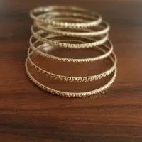 6عدد النگوی طلا روس مادام استفاده نو سایز3
