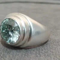 انگشترنقره پنبه ای موزانایت|جواهرات|کرج, خرمدشت|دیوار