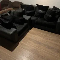 مبلمان راحتی چرم و پارچه