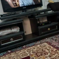 میزتلویزیون دو کشو جادار قهوه ای|میز تلویزیون|رشت, معلولین|دیوار