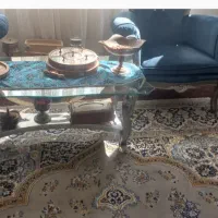 مبل استیل در حد نو ۷ نفره سالم|مبلمان خانگی و میز عسلی|شیراز, دلجو|دیوار