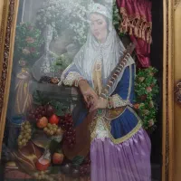 تابلو خاتون سه بعدی با قاب چوبی|تابلو، نقاشی، عکس|کرج, چمران|دیوار